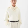 Das Punto Langarm-Poloshirt Oversized Langarm-Poloshirt