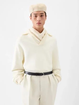 Das Punto Langarm-Poloshirt Oversized Langarm-Poloshirt