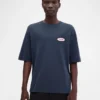 Das Stazione T-Shirt T-Shirt mit Logo-Patch