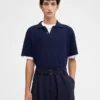 Das Strick-Poloshirt Strick-Poloshirt