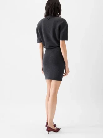 Das Strickkleid Castagna Kurzärmeliges Strickkleid
