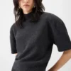 Das Strickkleid Castagna Kurzärmeliges Strickkleid