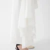Das Strickkleid Mistral Drapiertes Kurzarmkleid