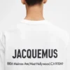 Das T-Shirt mit der Adresse von Los Angeles Kurzärmeliges T-Shirt mit aufgedruckter Adresse und Logo – exklusiv online und in unserem Store in Los Angeles erhältlich