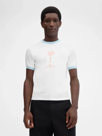 Das T-Shirt „Venice” T-Shirt mit Palmenprint
