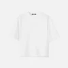 Das Torsade-T-Shirt T-Shirt mit beflocktem Logo