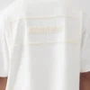 Das Torsade-T-Shirt T-Shirt mit beflocktem Logo