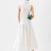 Das Triana-Kleid Ausgestelltes Godet-Kleid