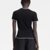 Das Tricot-T-Shirt Asymmetrisches Strick-T-Shirt