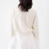 Der bestickte Pullover Bestickter Strickpullover