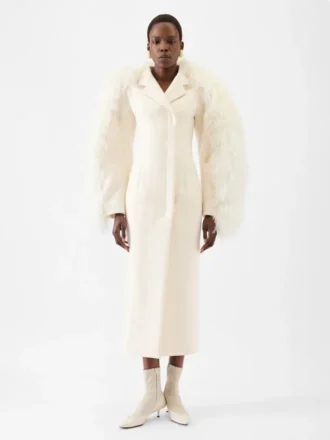 Der Boa-Mantel Shearling-Boa-Mantel
