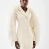Der Boa-Mantel Shearling-Boa-Mantel