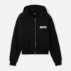 Der Gros Grain Hoodie mit Reißverschluss Grosgrain-Logo-Hoodie mit Reißverschluss