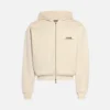 Der Gros Grain Hoodie mit Reißverschluss Grosgrain-Logo-Hoodie mit Reißverschluss