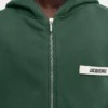 Der Gros Grain Hoodie mit Reißverschluss Grosgrain-Logo-Hoodie mit Reißverschluss