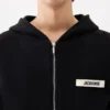 Der Gros Grain Hoodie mit Reißverschluss Grosgrain-Logo-Hoodie mit Reißverschluss