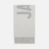 Der Jacquemus-Schal Fringe Logo-Schal