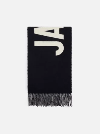 Der Jacquemus-Schal Fringe Logo-Schal