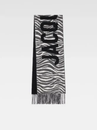 Der Jacquemus-Schal Fringe Logo-Schal