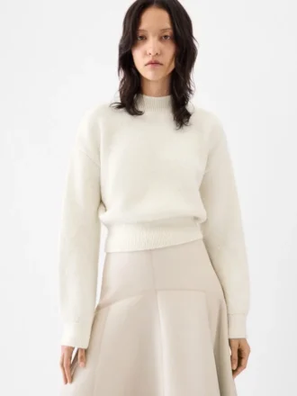 Der JACQUEMUS-Strickpullover mit Logo