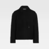 Der kurze Mantel Minimalistische, kastenförmige Jacke