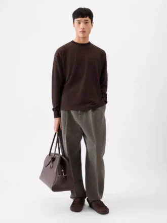 Der Lino Langarm-Strick Jacquard-Strick mit Signatur