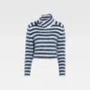 Der Marina-Pullover Gestreifter Mohairpullover