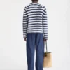Der Marina-Pullover Gestreifter Mohairpullover Der Marina-Pullover Gestreifter Mohairpullover