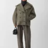 Der Ovalo-Peacoat Runder Peacoat