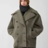 Der Ovalo-Peacoat Runder Peacoat