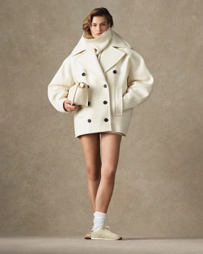 Der Ovalo-Peacoat Runder Peacoat