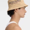 Der Pesco-Bucket-Hat Bestickter Raffia-Bucket-Hat