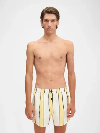 Der Puntini-Badeanzug Gestreifte Badeshorts