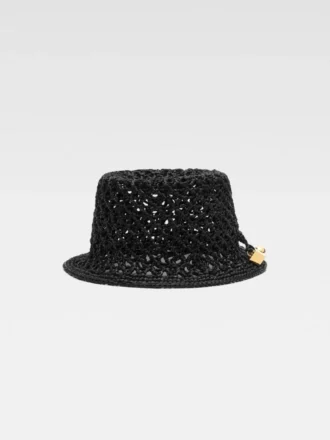Der Spiaggia-Bucket-Hat Raffia-Charm-Bucket-Hat