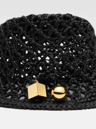 Der Spiaggia-Bucket-Hat Raffia-Charm-Bucket-Hat
