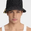 Der Spiaggia-Bucket-Hat Raffia-Charm-Bucket-Hat