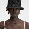 Der Spiaggia-Bucket-Hat Raffia-Charm-Bucket-Hat