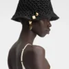 Der Spiaggia-Bucket-Hat Raffia-Charm-Bucket-Hat