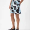 Die Aloe-Shorts Shorts mit Wavy Psyche-Print