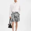 Die Aloe-Shorts Shorts mit Zebra-Arty-Print