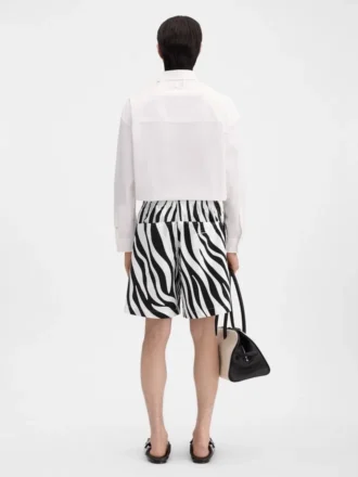Die Aloe-Shorts Shorts mit Zebra-Arty-Print