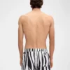 Die Badehose Puntini Badehose mit Zebra-Arty-Print