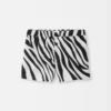 Die Badehose Puntini Badehose mit Zebra-Arty-Print
