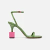 Die Bisou-Sandalen Sandalen mit geometrischem Absatz