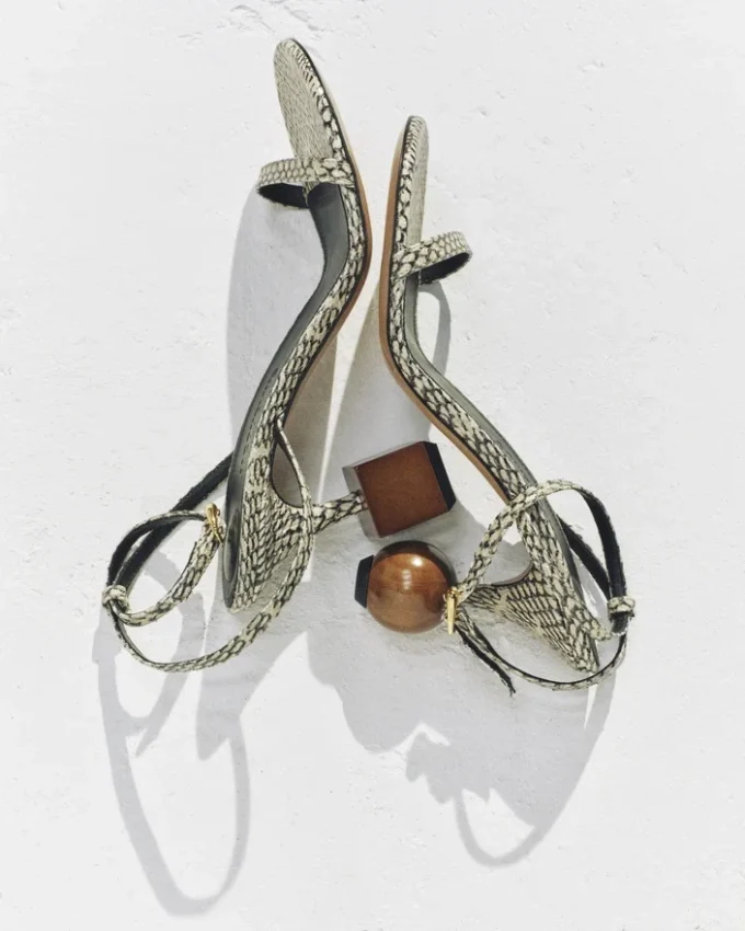 Die Bisou-Sandalen Sandalen mit geometrischem Absatz
