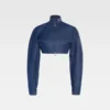 Die Cabrio-Jeansjacke von de-Nîmes Kurze Jeansjacke im Motorradstil