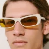 Die Capri-Sonnenbrille Rechteckige Cat-Eye-Sonnenbrille