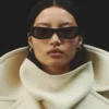 Die Capri-Sonnenbrille Rechteckige Cat-Eye-Sonnenbrille