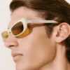 Die Capri-Sonnenbrille Rechteckige Cat-Eye-Sonnenbrille
