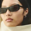 Die Capri-Sonnenbrille Rechteckige Cat-Eye-Sonnenbrille